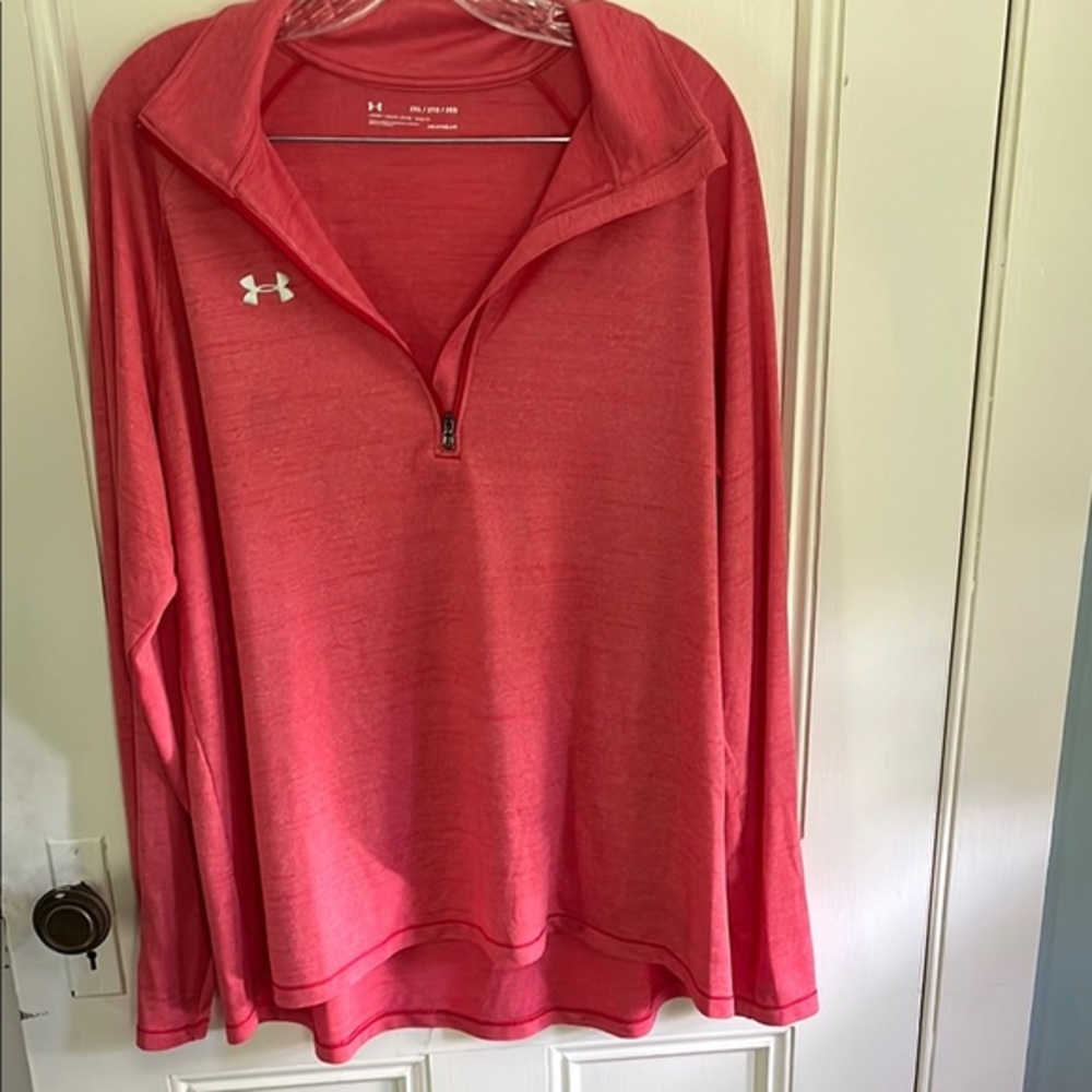 Under Armour Coral Quarter-Zip Top